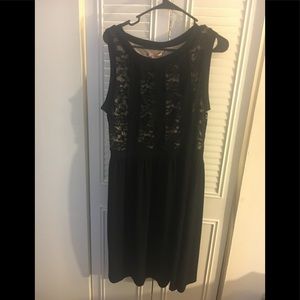 Black Overlay Fit and Flare